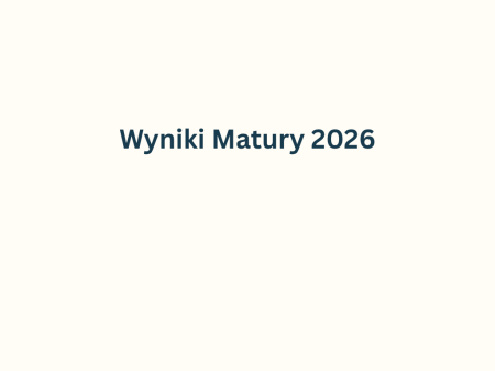 Wyniki Matury 2026